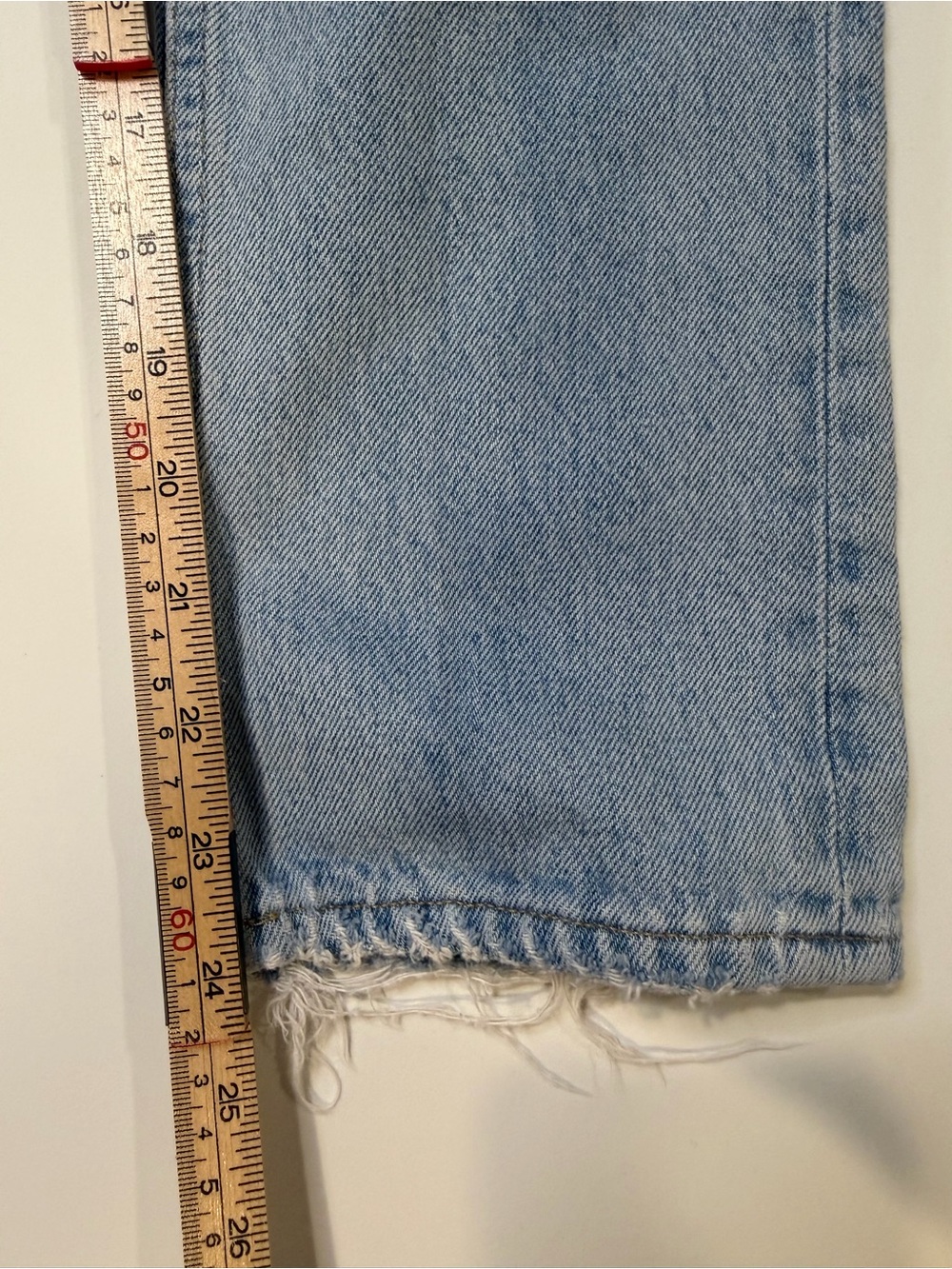 AGOLDE Riley High Rise Straight Crop Distressed Jeans Size 23 - Picture 7 of 8